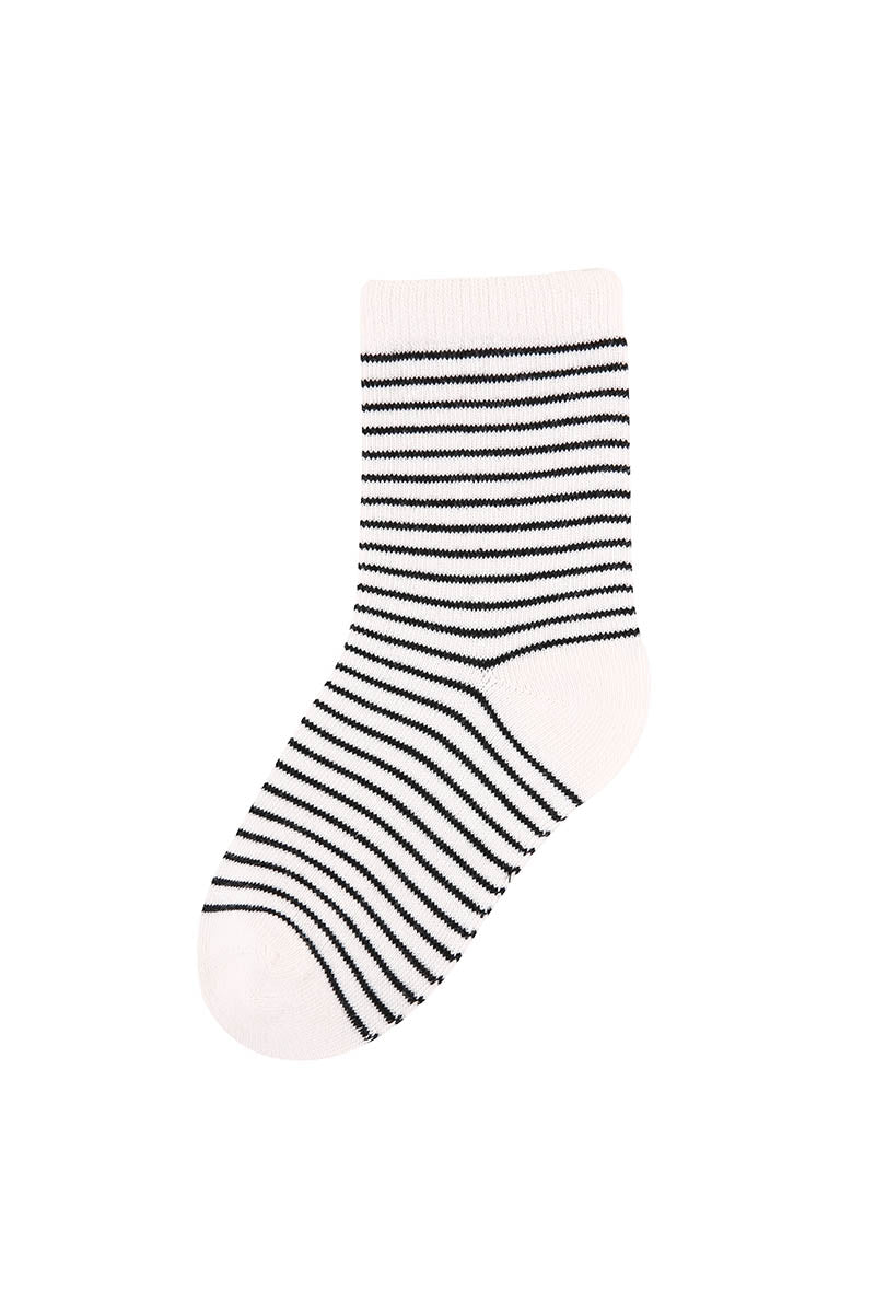 Zavensox 1 Pair Kids Line Drawing Puppy Socks - White & Black Cartoon Dog Crew Socks for Boys & Girls