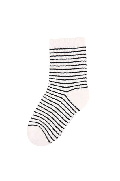 Zavensox 1 Pair Kids Line Drawing Puppy Socks - White & Black Cartoon Dog Crew Socks for Boys & Girls